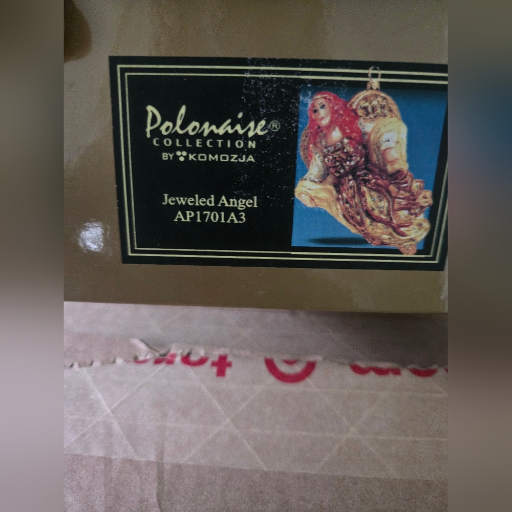 Polonaise for‎ Kurt Adler Christmas Ornament Angel in Box With Tag AP1701A3 - Picture 2 of 5